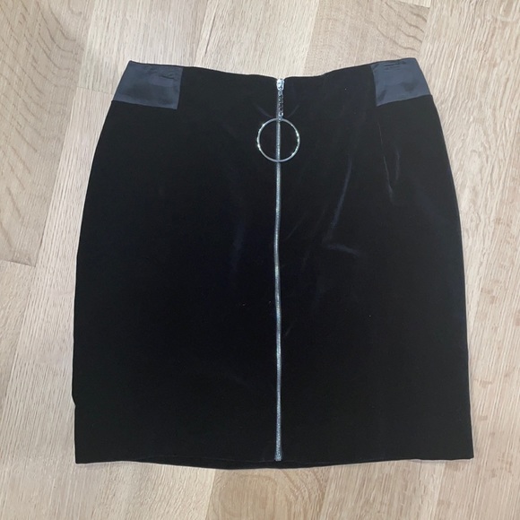 Mugler velvet mini skirt